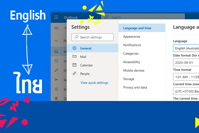 เปลี่ยนภาษา hotmail