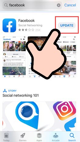 อัพเดทเฟสบุ๊ค เวอร์ชั่นล่าสุด ios