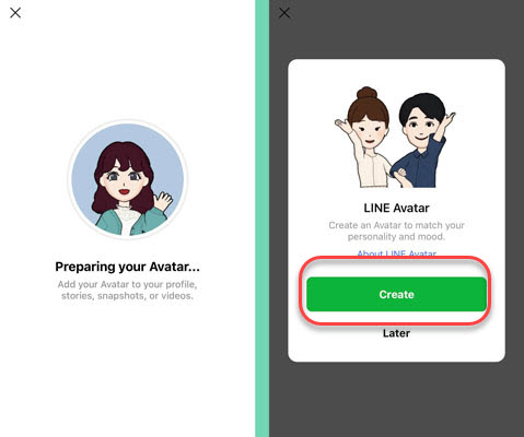 สร้าง Avatar Line